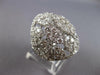 EXTRA LARGE 6.23CT DIAMOND 18KT WHITE GOLD MARQUISE & PEAR SHAPE COCKTAIL RING