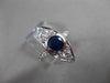 ANTIQUE 1.66CT OLD MINE DIAMOND & AAA SAPPHIRE PLATINUM 3D MARQUISE RING #17069