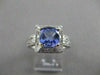 ESTATE 2.16CT DIAMOND TANZANITE 18K GOLD FILIGREE COCKTAIL ENGAGEMENT RING 21514