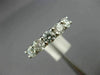 ESTATE 1.18CT DIAMOND 14K WHITE GOLD 3D FIVE STONE WEDDING ANNIVERSARY RING #858