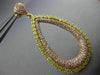 LARGE 5.25CT PINK & FANCY YELLOW DIAMOND 18K YELLOW & ROSE GOLD HANGING EARRINGS