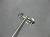 ESTATE .14CT DIAMOND 14KT WHITE GOLD 3D CLASSIC SOLITAIRE ETOILE HUGGIE EARRINGS