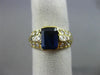 1.81CT DIAMOND & AAA SAPPHIRE 18KT YELLOW GOLD 3D ETOILE ENGAGEMENT RING #2021