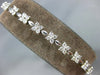 3.20CT DIAMOND 14KT WHITE GOLD 3D FLOWER BUTTERFLY CLASSIC TENNIS BRACELET #1473