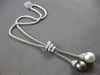 LARGE .33CT DIAMOND & AAA SOUTH SEA & TAHITIAN PEARL 18KT WHITE GOLD 3D NECKLACE