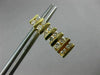 ESTATE 1CT ROUND DIAMOND 14K YELLOW GOLD 2 ROW CHANNEL UMBRELLA HANGING EARRINGS