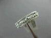 ESTATE .50CT DIAMOND 14K WHITE GOLD 3D THREE ROW ETOILE WEDDING ANNIVERSARY RING