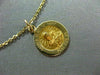 ESTATE SMALL 14KT YELLOW GOLD SACRED HEART OF MARY PRAY FOR US PENDANT #25003