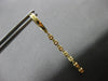 .93CT DIAMOND 18KT YELLOW GOLD 3D BY THE YARD CHANDELIER HUGGIE HANGING EARRINGS
