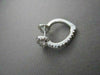 ESTATE  .60CT DIAMOND 14KT WHITE GOLD HEART HUGGIE EARRINGS BEAUTIFUL! #1424