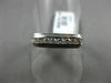 ESTATE .30CT DIAMOND 14KT WHITE GOLD 3D 8 STONE CHANNEL WEDDING ANNIVERSARY RING