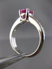 ESTATE 1.88CT DIAMOND & AAA PINK SAPPHIRE 14KT WHITE GOLD ENGAGEMENT RING #26004