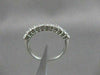 ESTATE .30CT DIAMOND 14K WHITE GOLD SPLIT CHANNEL WEDDING ANNIVERSARY RING #1638