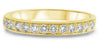 .45CT DIAMOND 14KT YELLOW GOLD 3D ROUND CHANNEL PRONG CLASSIC ANNIVERSARY RING