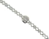 LARGE 4.53CT DIAMOND 18K WHITE GOLD ROUND & BAGUETTE CRISS CROSS TENNIS BRACELET