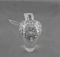 ANTIQUE WIDE FILIGREE 2.05CTW DIAMOND 18KT WHITE GOLD RING JUST AMAZING!!!!!!!!!