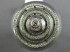 ESTATE EXTRA LARGE .82CT DIAMOND 14KT WHITE GOLD MULTI CIRCULAR PAVE ETOILE RING
