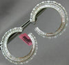 LARGE 8.49CT ROUND BAGUETTE & MARQUISE DIAMOND 18KT WHITE GOLD 3D HOOP EARRINGS