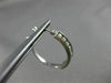 ESTATE .52CT DIAMOND 14KT WHITE GOLD 3D CLASSIC FILIGREE MILGRAIN HOOP EARRINGS
