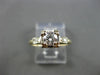 ANTIQUE .57CT DIAMOND 14KT TWO TONE GOLD FILIGREE FISHTAIL ENGAGEMENT RING #9122