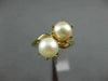 ESTATE AAA SOUTH SEA PEARL 14KT YELLOW GOLD TWO STONE CRISS CROSS RING #21394