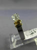 ESTATE .4CT DIAMOND 14K TWO TONE GOLD SEMI BEZEL WEDDING ANNIVERSARY RING #21318
