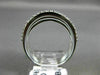WIDE .78CT DIAMOND 18KT WHITE GOLD 3D SEMI ETERNITY MULTI ROW ANNIVERSARY RING