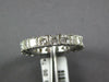 3.05CT DIAMOND 14KT WHITE GOLD 3D PRINCESS 4 PRONG ETERNITY 4MM ANNIVERSARY RING