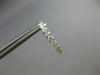 ESTATE .62CT DIAMOND 14KT WHITE GOLD 3D ROUND INSIDE OUT HOOP HANGING EARRINGS