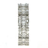 LARGE 3.59CT DIAMOND 18KT WHITE GOLD ROUND & BAGUETTE ETERNITY ANNIVERSARY RING