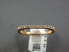 ESTATE .24CT DIAMOND 14KT ROSE GOLD CLASSIC 1.5MM SEMI ETERNITY ANNIVERSARY RING
