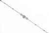 .49CT DIAMOND 18KT WHITE GOLD ROUND & BAGUETTE HEART SHAPE BY THE YARD BRACELET