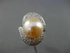 ESTATE MASSIVE 2.46CT DIAMOND 18KT WHITE GOLD SOUTH SEA PEARL INFINITY LOVE RING