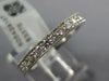 0.97CT DIAMOND 18KT WHITE GOLD ROUND ETERNITY FILIGREE MILGRAIN ANNIVERSARY RING