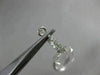 ESTATE LARGE 18.93CT DIAMOND & AAA CLEAR TOPAZ 14KT WHITE GOLD HANGING EARRINGS
