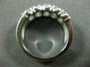 LARGE 2.30CT ROUND DIAMOND 14K WHITE GOLD 3D DOUBLE ROW WEDDING ANNIVERSARY RING