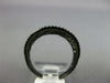 ESTATE WIDE .45CT DIAMOND 14KT BLACK GOLD 3D MULTI ROW CONCAVE SWIRL FUN RING