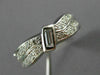 ANTIQUE 1.58CT OLD MINE DIAMOND PLATINUM DOUBLE WAVE ETERNITY FUN RING #18829