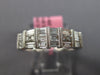 .66CT DIAMOND 18KT WHITE GOLD 3D ROUND & BAGUETTE 3 ROW CHANNEL ANNIVERSARY RING