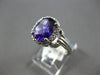 3.34CT DIAMOND & AAA AMETHYST 14KT WHITE GOLD OVAL & ROUND HALO FRIENDSHIP RING