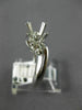 ESTATE .30CT DIAMOND 18KT WHITE GOLD 3D WAVE SEMI MOUNT ENGAGEMENT RING #11637