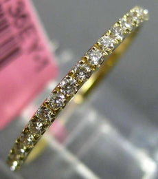 ESTATE .43CT DIAMOND 18KT YELLOW GOLD CLASSIC ETERNITY WEDDING ANNIVERSARY RING