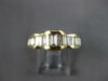 WIDE 1.20CT DIAMOND 14KT YELLOW GOLD 3D BAGUETTE CHANNEL ANNIVERSARY RING #27135