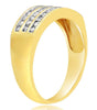 .53CT DIAMOND 14KT YELLOW GOLD 3D ROUND CLASSIC CHANNEL WEDDING ANNIVERSARY RING