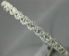 1.43CT DIAMOND 18K WHITE GOLD INFINITY ETOILE SEMI ETERNITY LOVE BANGLE BRACELET
