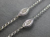 .45CT DIAMOND 14KT WHITE GOLD 3D CHANDELIER FILIGREE FLOWER BY THE YARD NECKLACE