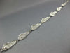 LONG 14KT WHITE GOLD 3D HANDCRAFTED MULTI SLIPPER CINDERELLA FUN BRACELET #27019