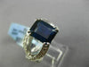ESTATE LARGE 3.70CT DIAMOND & SAPPHIRE 18KT WHITE GOLD INFINITY ENGAGEMENT RING