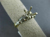 ESTATE .45CT DIAMOND 14KT 2 TONE GOLD FILIGREE SEMI MOUNT ENGAGEMENT RING #6016