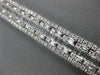ESTATE LARGE 9.93CT DIAMOND 18KT WHITE GOLD 3D CLASSIC ETERNITY TENNIS BRACELET